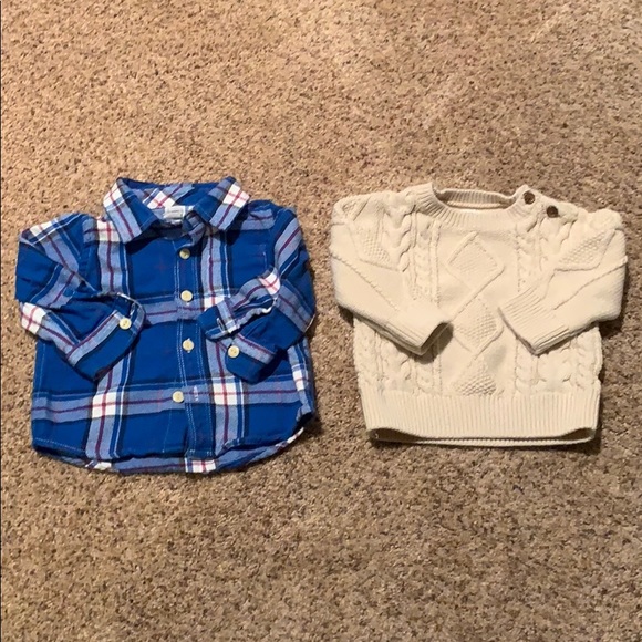 GAP Other - Baby GAP Button Down & Sweater